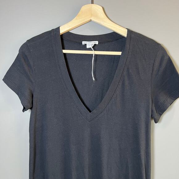 NWOT Standard James Perse V-Neck Blouson T-Shirt Mini Dress Size 2 Causal - Picture 4 of 8